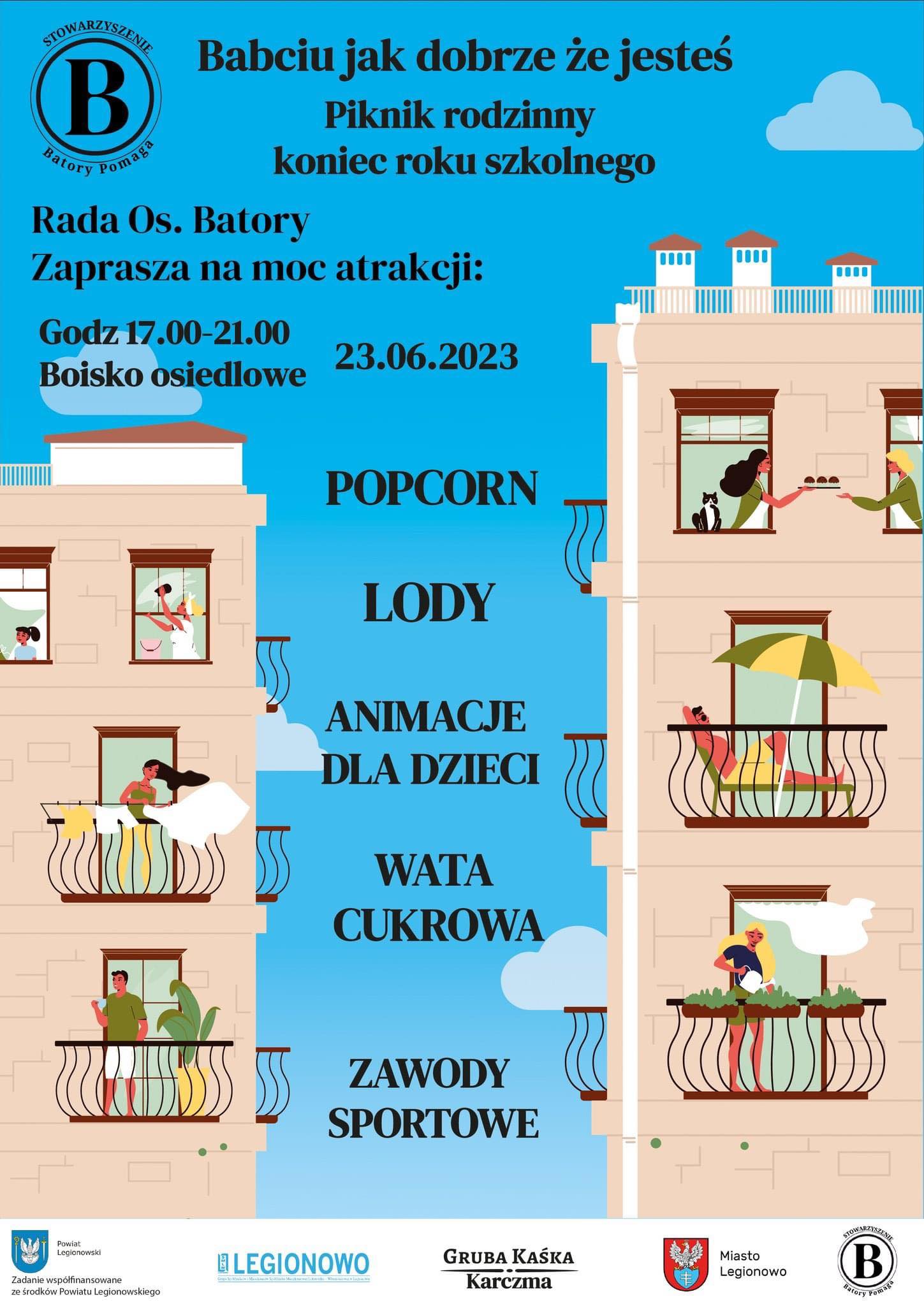 "Babciu dobrze, że jesteś" ~ piknik rodzinny - plakat promujący wydarzenie