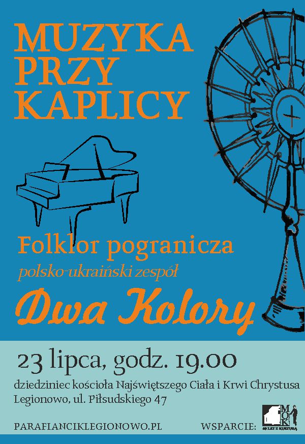 Koncert zespołu Dwa Kolory "Folklor pogranicza" - plakat promujący wydarzenie