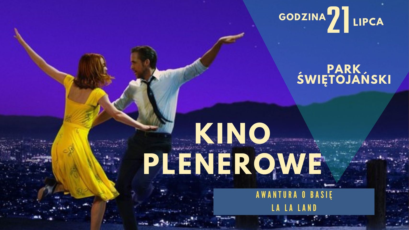 Kino nad jeziorem ~ La La Land - plakat promujący wydarzenie