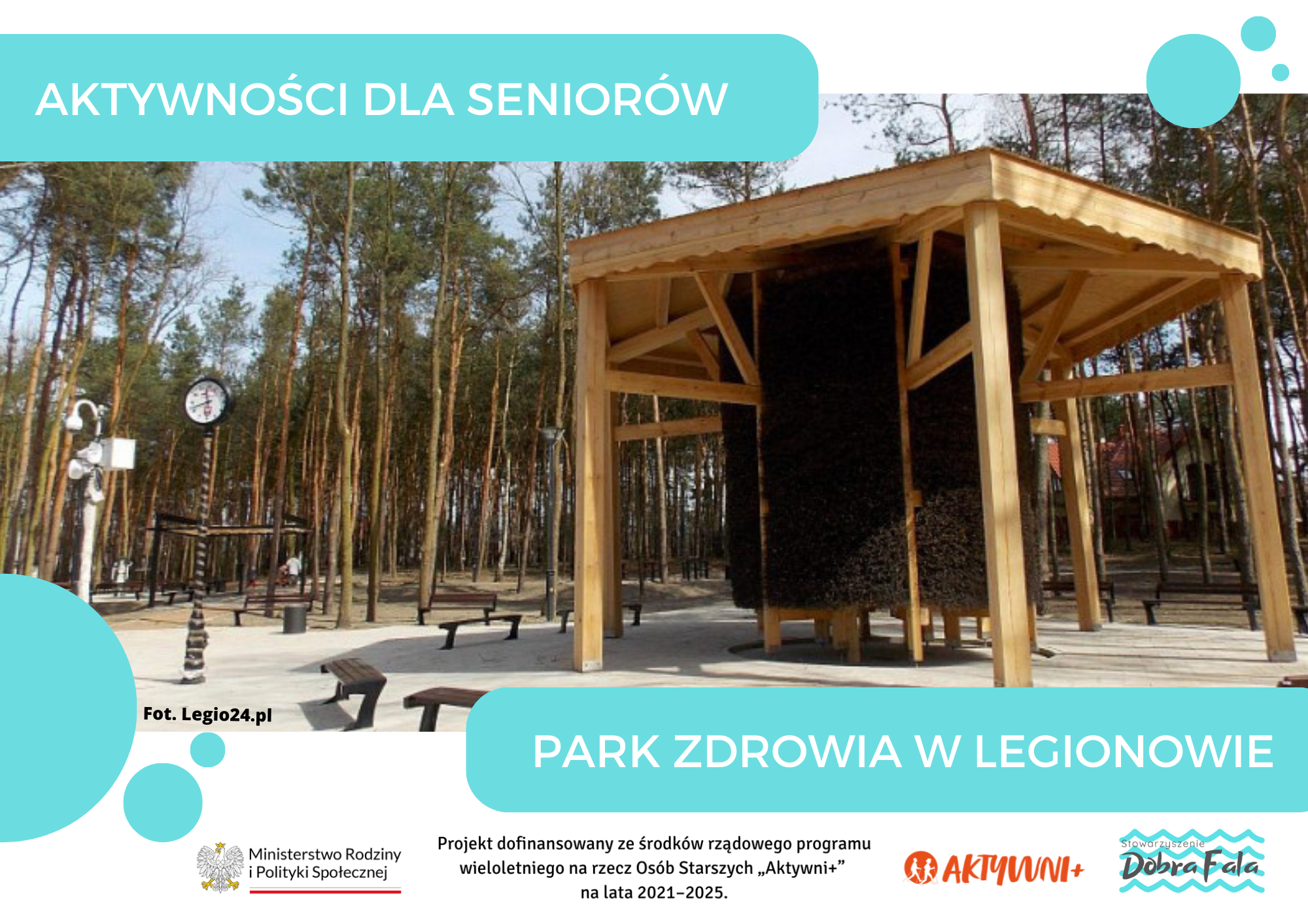 Park zdrowia w legionowie - widok na plac