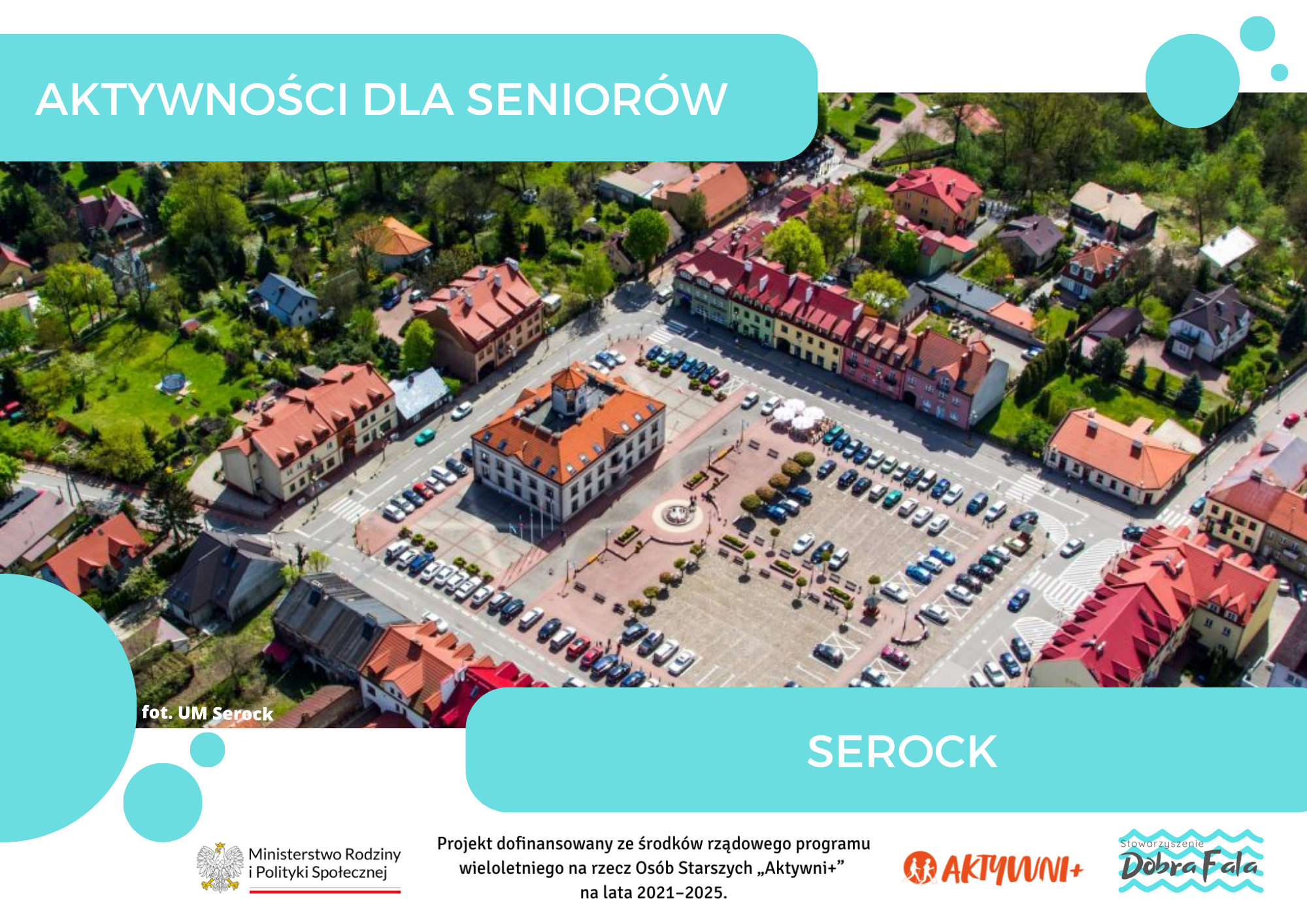 AKTYWNOŚCI DLA SENIORÓW ~ Serock - widok z lotu ptaka na serock