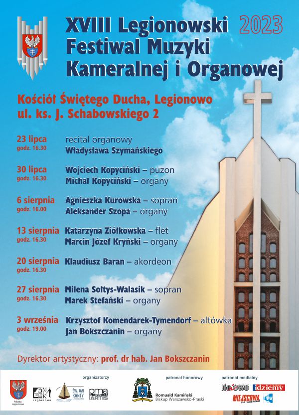 Recital organowy Władysława Szymańskiego - plakat promujący wydarzenie