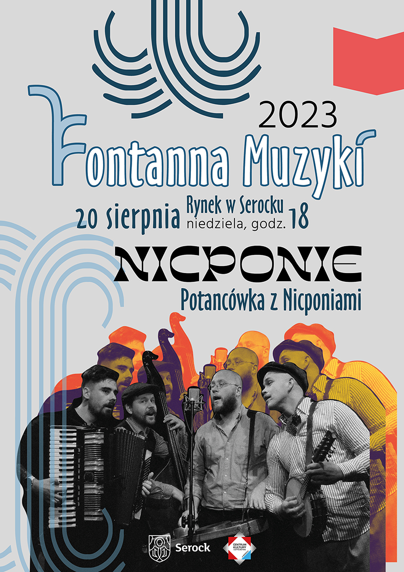 Fontanna muzyki 2023 20 sierpnia - plakat promujący
