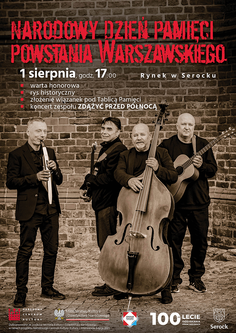 Narodowy Dzień Pamięci Powstania Warszawskiego - plakat promujący wydarzenie