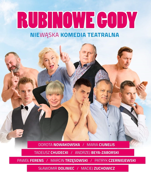 Spektakl "Rubinowe gody" - plakat promujący wydarzenie