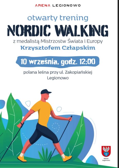 Otwarty Trening Nordic Walking 10 wrzesnia godzina 12