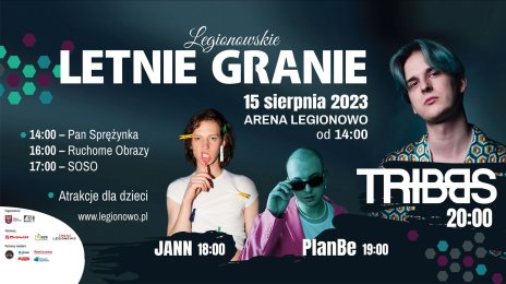 Legionowskie Letnie Granie - plakat promujący wydarzenie