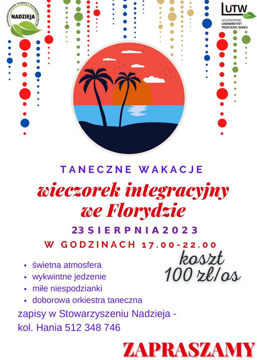 Taneczne wakacje 23 sierpnia 2023
