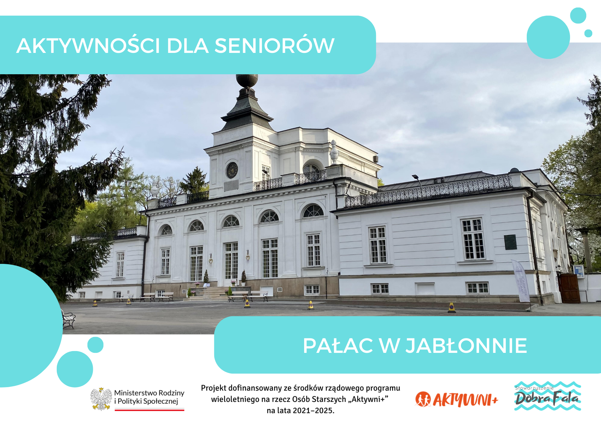 Widok pałacu w jabłonnie
