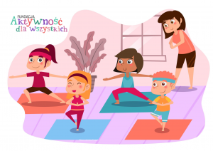 Korektywa dla dzieci - dzieci trenujące joge